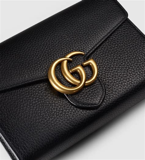 gucci gg marmont zip around wallet|Gucci GG Marmont wallet on chain.